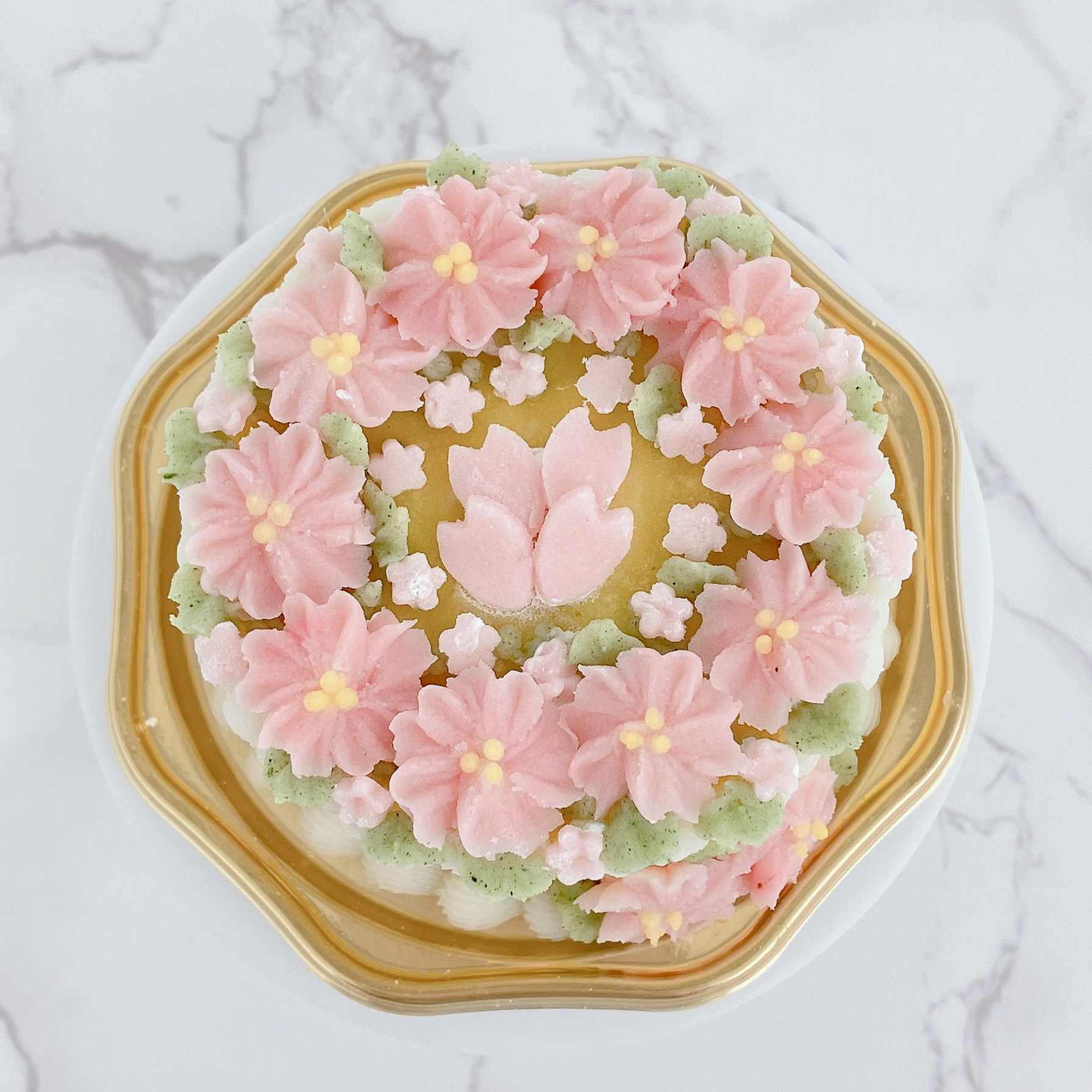 桜のリースケーキ