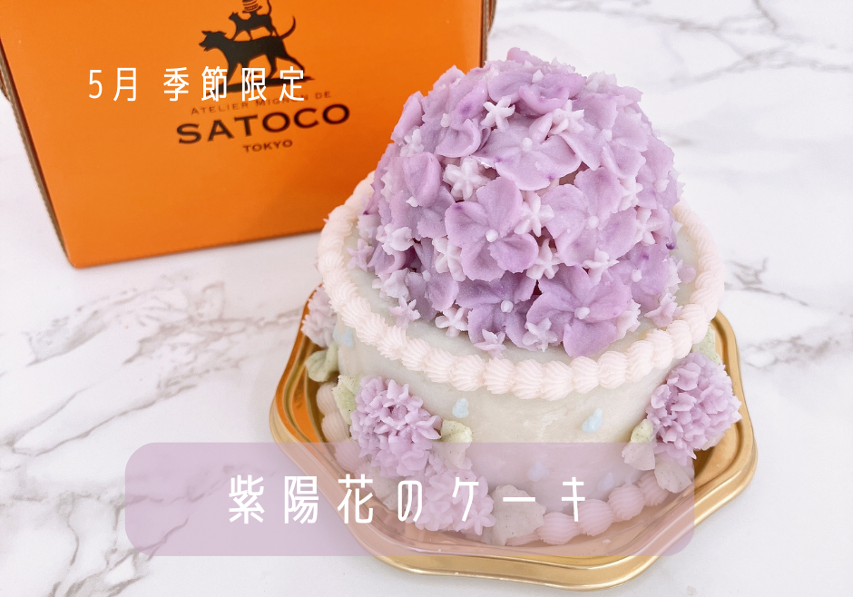 紫陽花のケーキ